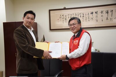 20200311 與美國箴言高中參訪簽訂MOU 策略聯盟