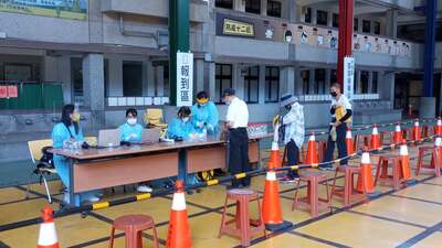 110-06-24協助中和區公所實施戶外疫苗施打