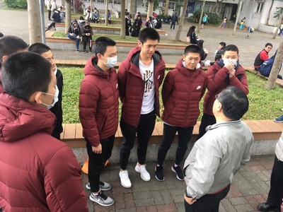 20190126 學測錦和高中試場加油