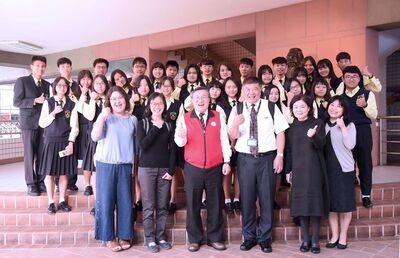 20191223 臺中市弘文高中師生蒞校參訪合影
