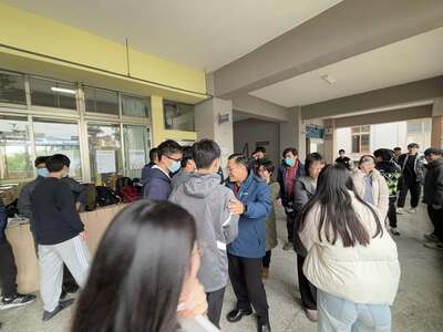 20250118 大學學科能力測驗考場打氣